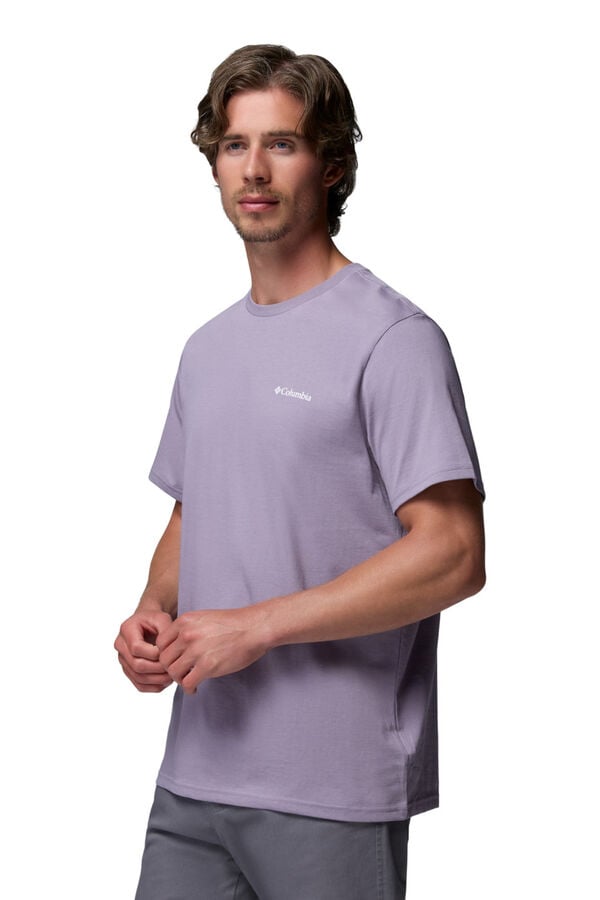 Columbia Camiseta con estampado de naturaleza en la espalda morado/lila