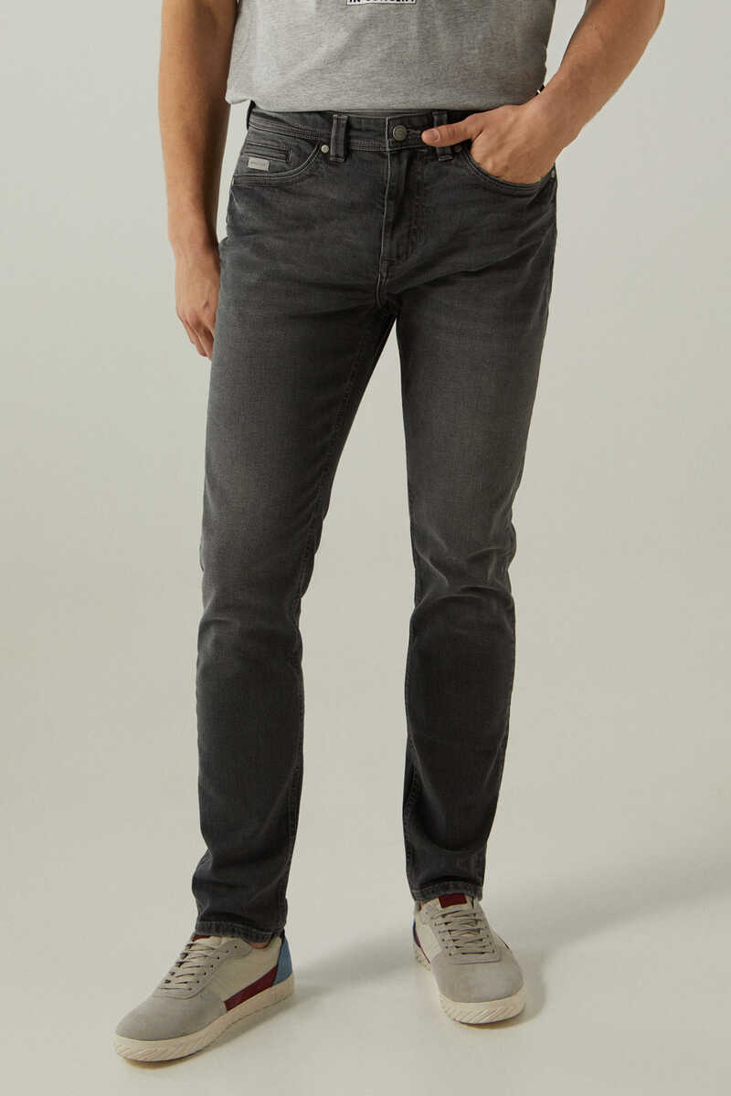 Springfield Jeans slim gris lavado oscuro gris oscuro