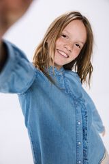 Springfield Kids Blusa denim ni&ntilde;a azul