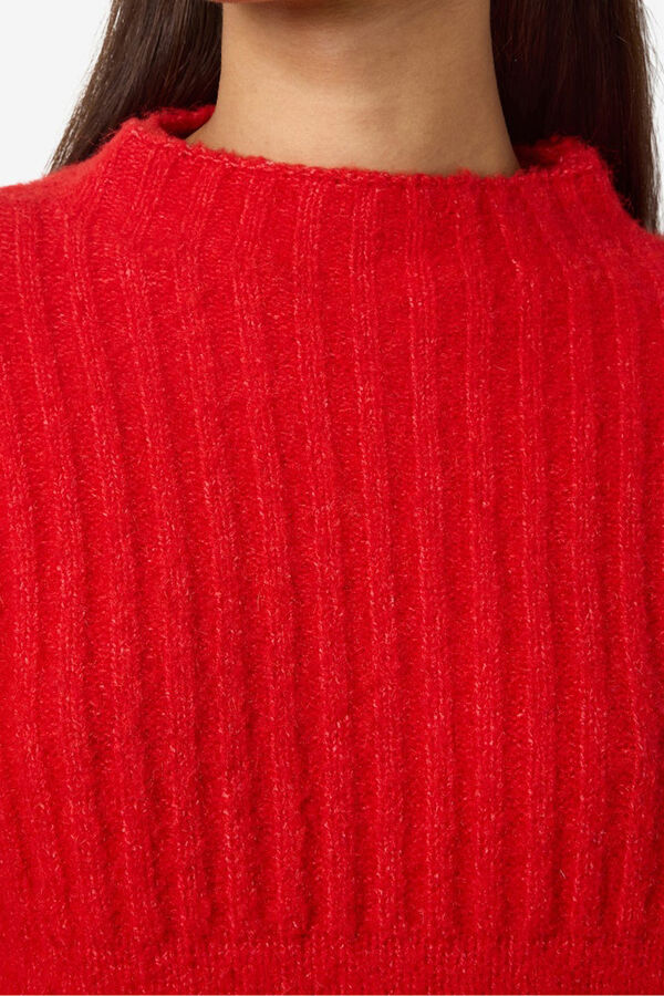 Noisy May jersey cuello redondo rojo