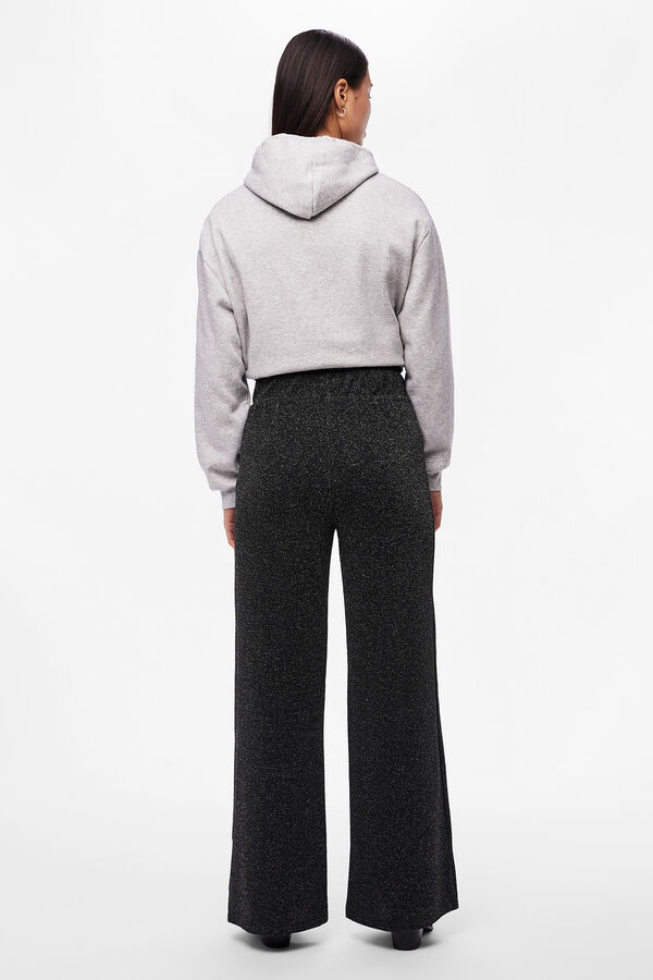 Pieces Pantalón de brillo negro