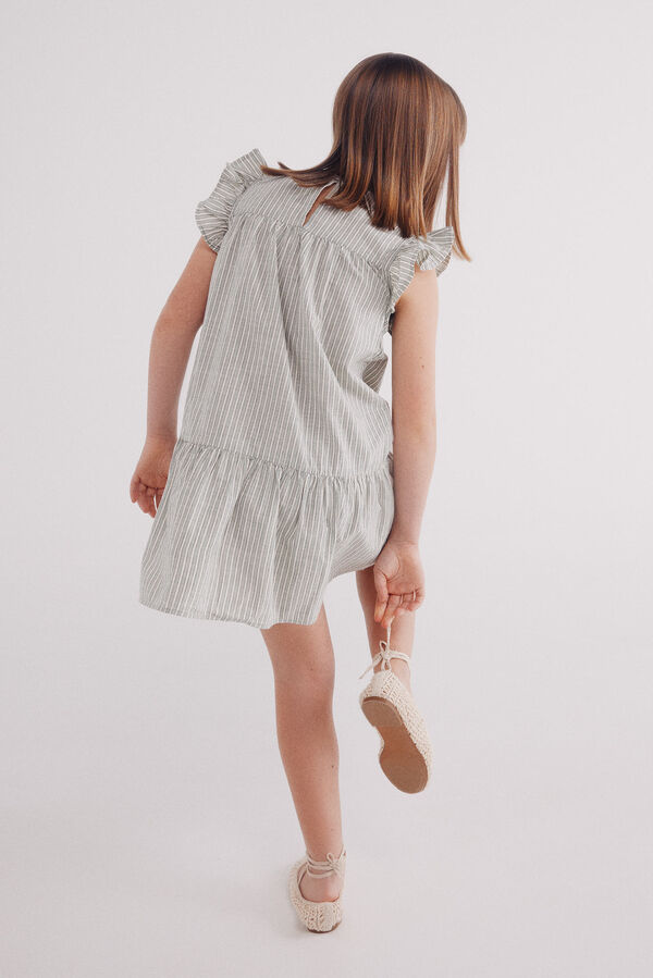 Springfield Kids Vestido rayas niña verde