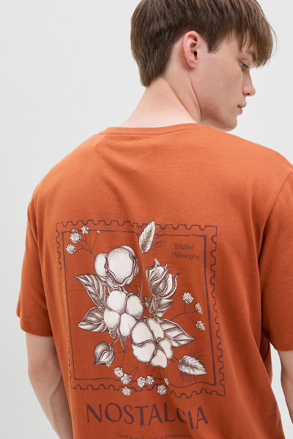 JJ REBEL Camiseta back print naranja