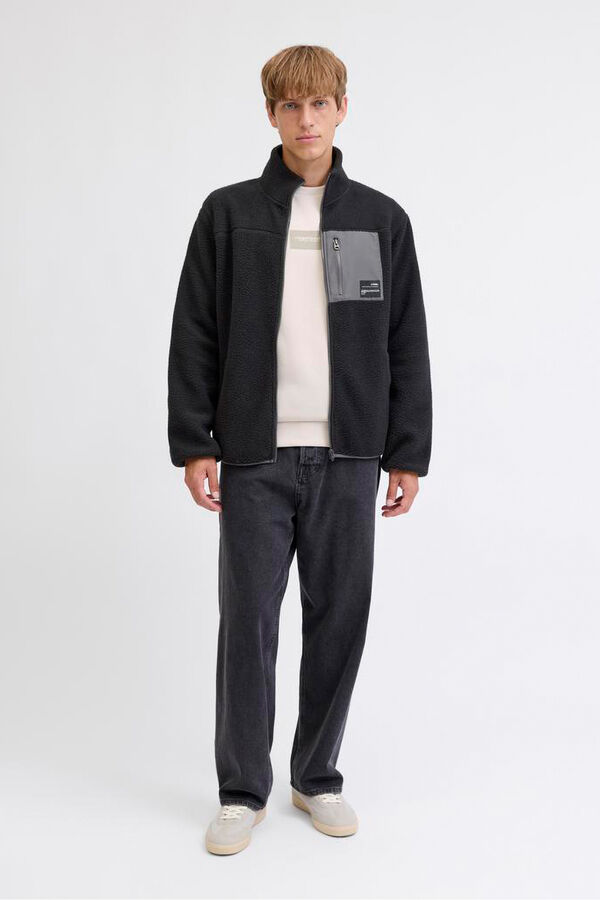 JJ REBEL Casaco Teddy preto