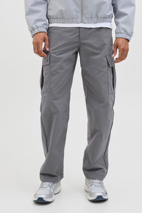 Jack & Jones Pantal&oacute;n cargo relaxed fit gris