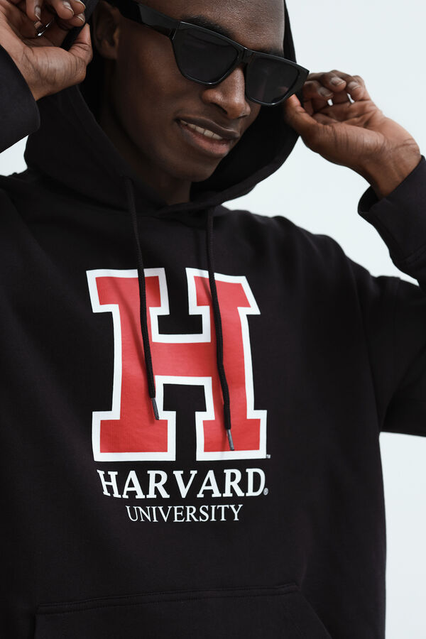 Springfield Sweatshirt com capuz Harvard preto
