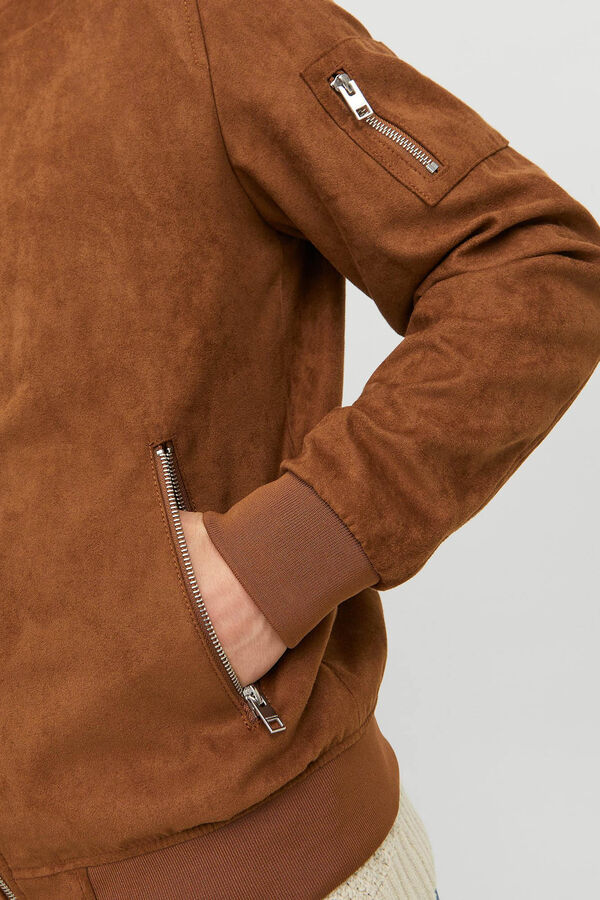 Jack & Jones Casaco bomber efeito pele cru