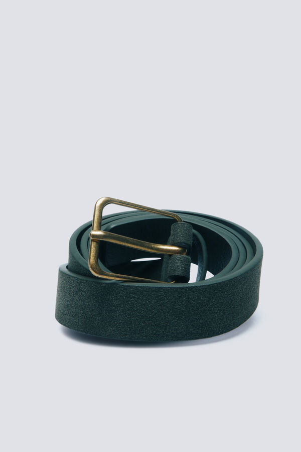 Springfield Cintur&oacute;n hebilla cuadrada kaki