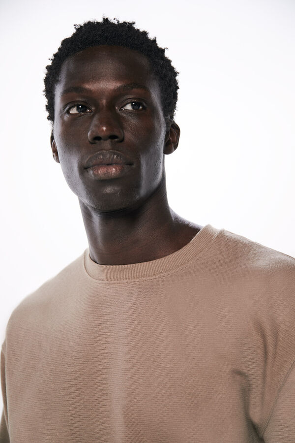 Springfield Camiseta manga larga textura nude