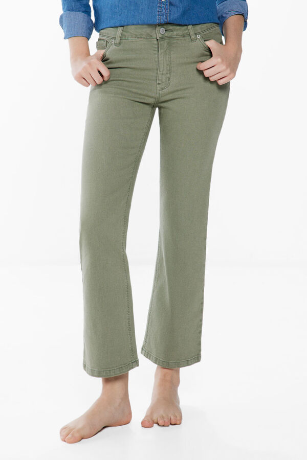 Springfield Jeans Color Kick Flare verde
