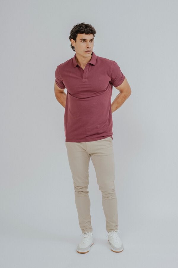 Celopman Polo b&aacute;sico vermelho