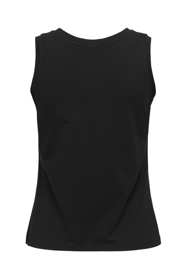 JDY Camiseta tirantes tachuelas negro