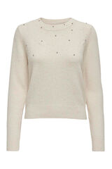 Only Jersey con perlas gris