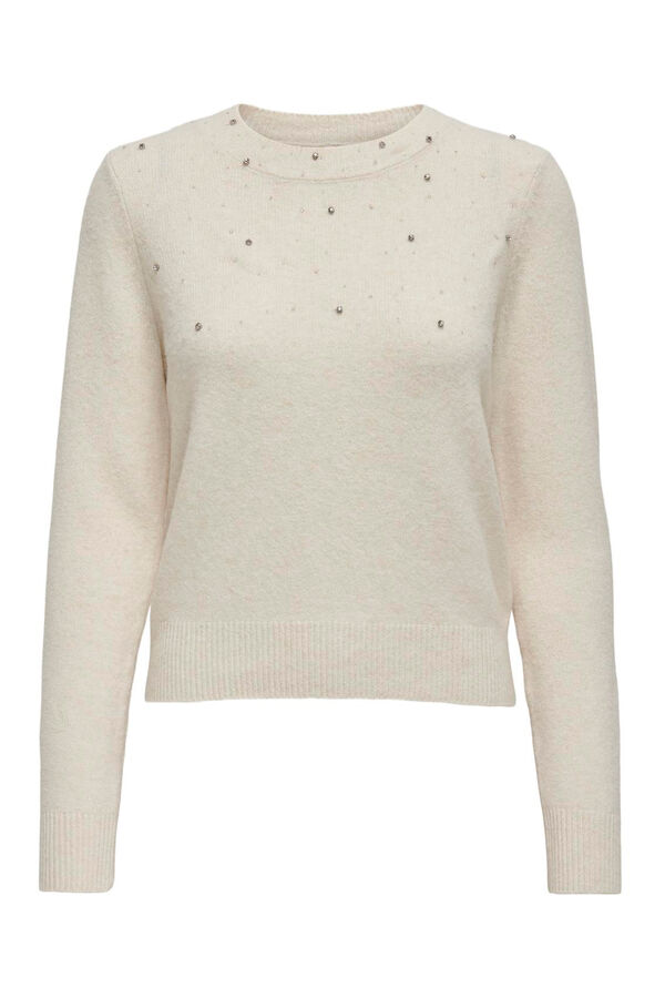 Only Jersey con perlas gris