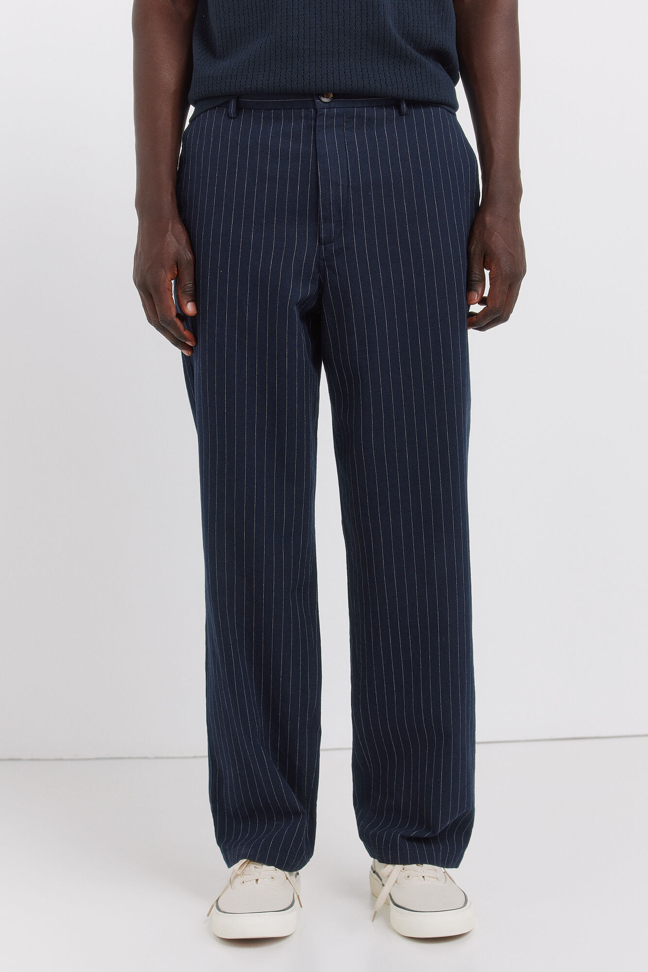 Springfield Chino lino rayas straight fit