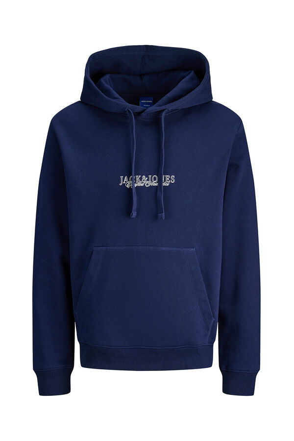 Jack & Jones PLUS Sweatshirt e logo capuz azul