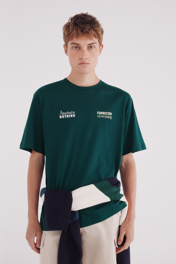 Springfield Camiseta conectada verde