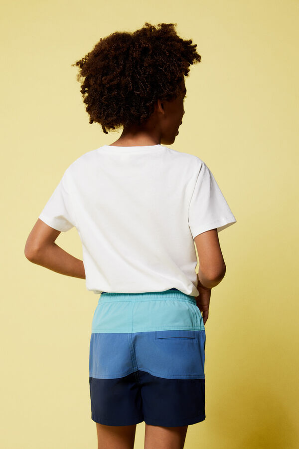 Springfield Kids Fato de banho color block menino azul