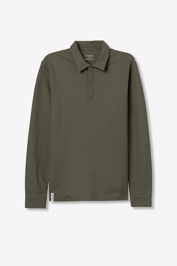 Tiffosi Polo de manga larga beige