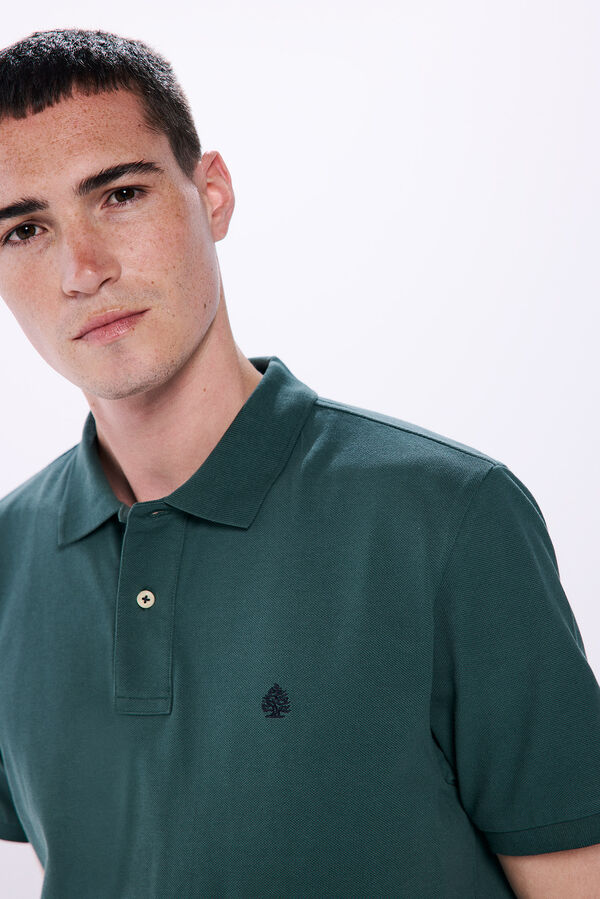Springfield Polo piqu&eacute; b&aacute;sico regular fit verde