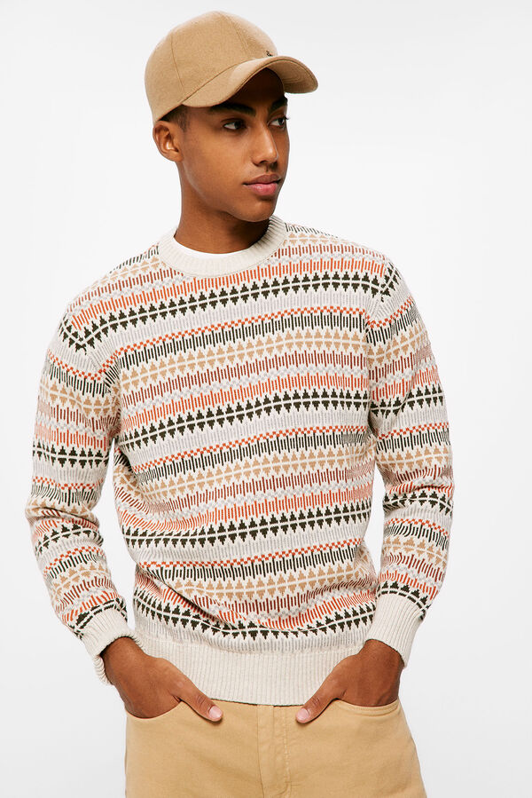 Springfield Camisola fantasia jacquard cinzento