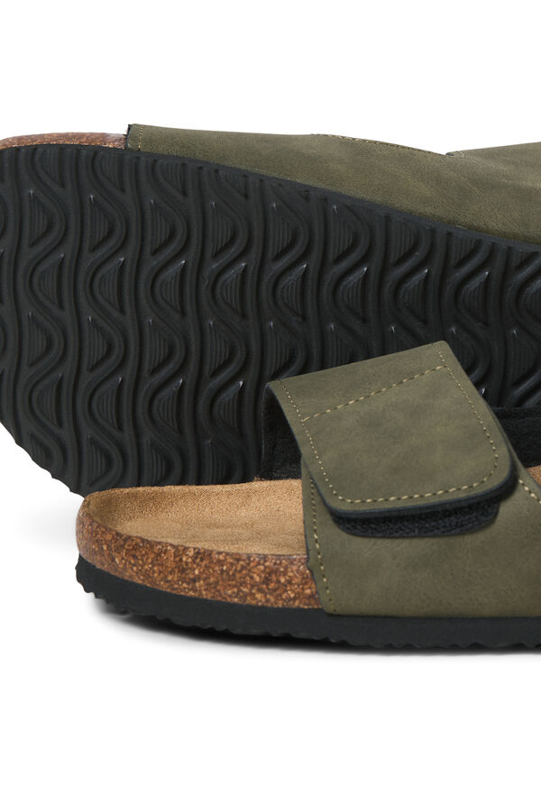 Jack & Jones Sand&aacute;lias de velcro verde
