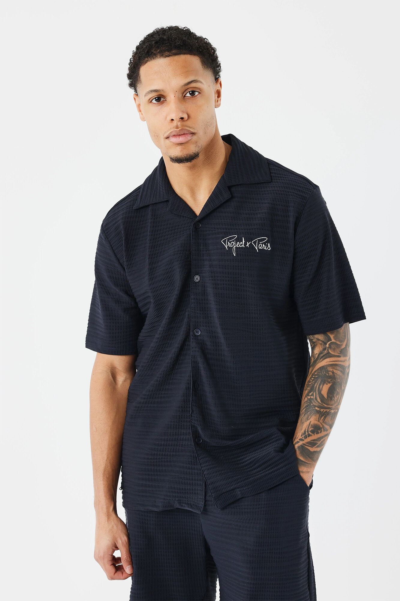 Project X Paris Camisa informal texturizada