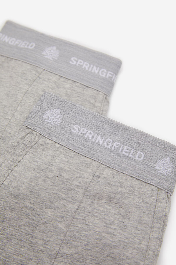 Springfield PACK 2 BOXERS BASICOS gris medio