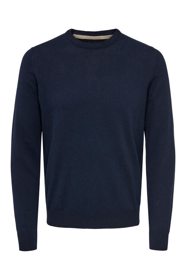 Only & Sons Jersey cuello redondo azul