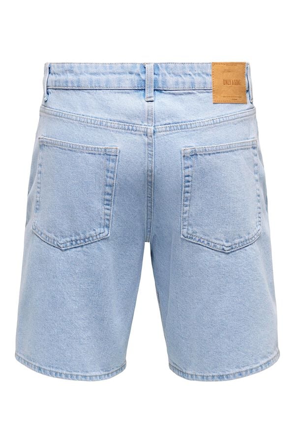 Only & Sons Bermuda de ganga azul