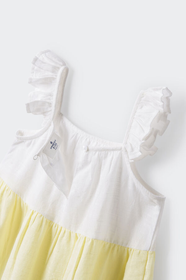 Springfield Kids Vestido tricolor ni&ntilde;a amarillo