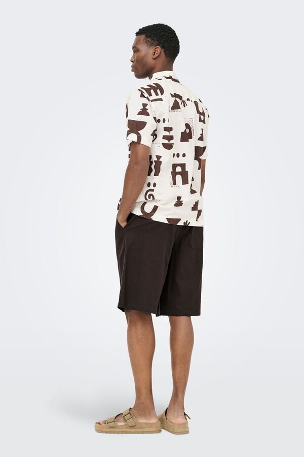 Only & Sons Camisa de manga curta verde