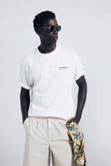 Springfield Camiseta Continue Crescendo bege