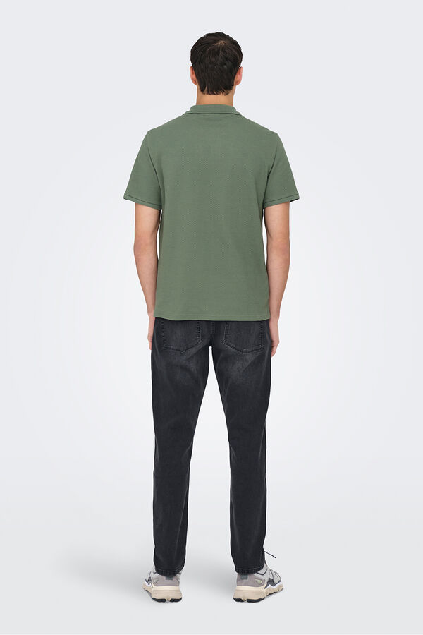 Only & Sons Polo de manga curta verde