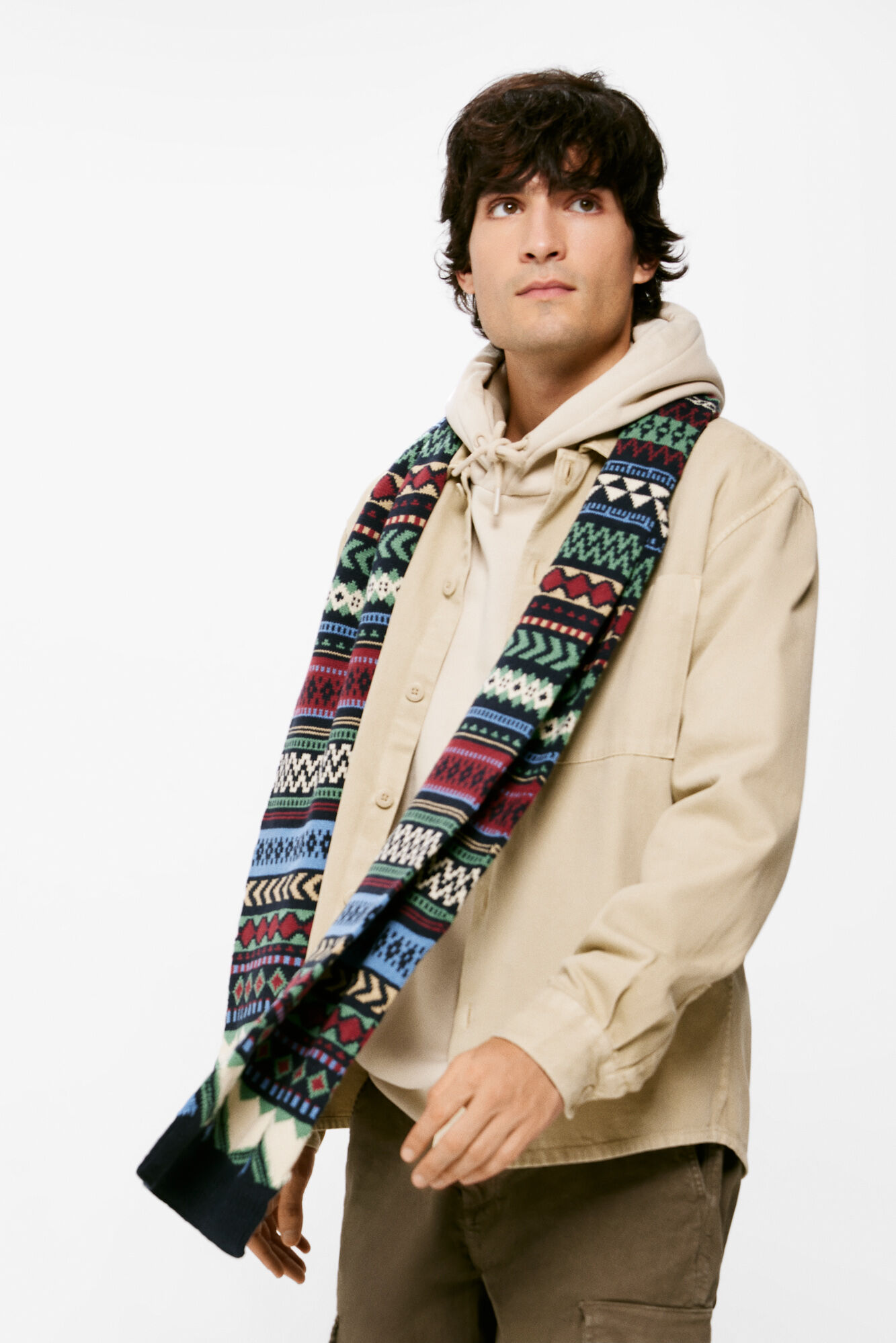 Springfield Cachecol jacquard multicor azul