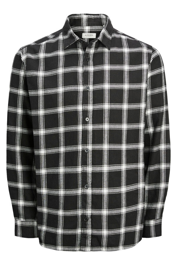 JJ REBEL Camisa de cuadros negro