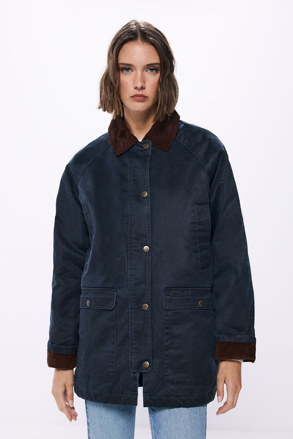 Springfield Parka encerada azul