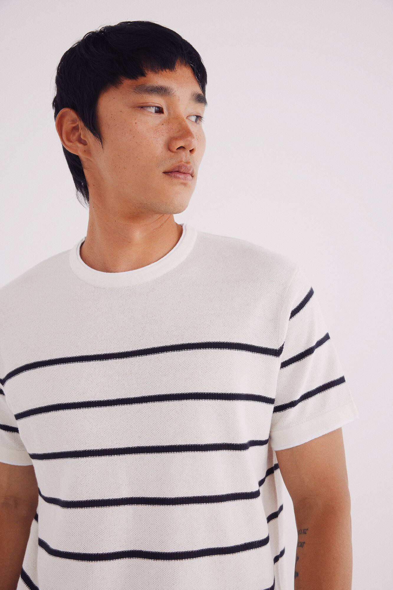 Springfield Jersey riscas manga curta