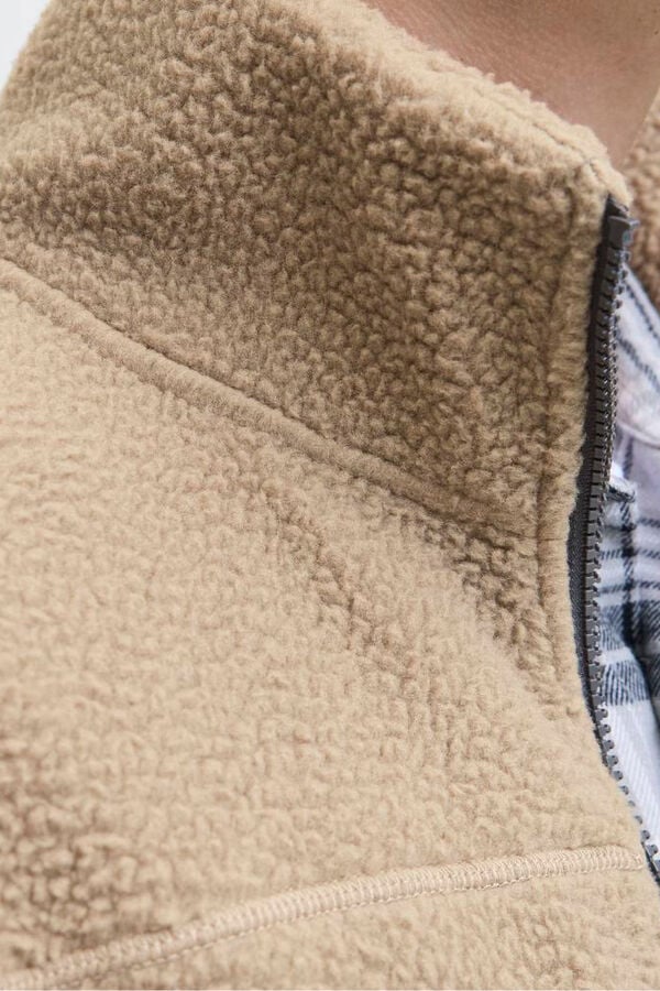 JJ REBEL Casaco Teddy cinzento