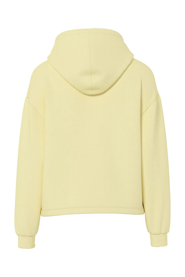 Pieces Sweatshirt com capuz b&aacute;sica estampado