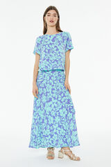 System Action Camisa estampado manga curta verde