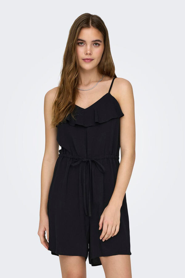 Only Macac&atilde;o curto al&ccedil;as preto