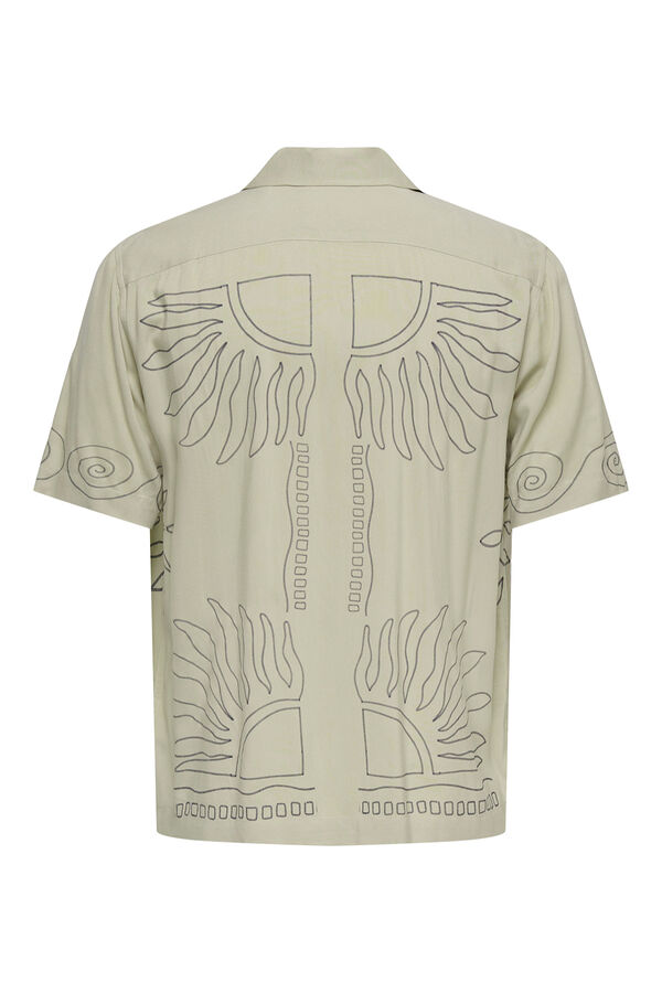 Only & Sons Camisa de manga curta verde