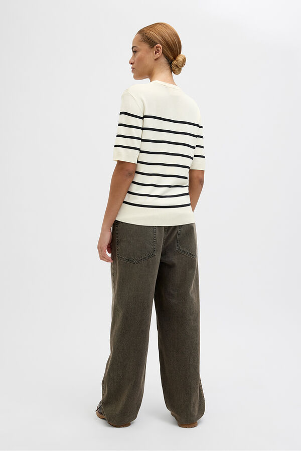 Jack & Jones Camiseta de jersey blanco
