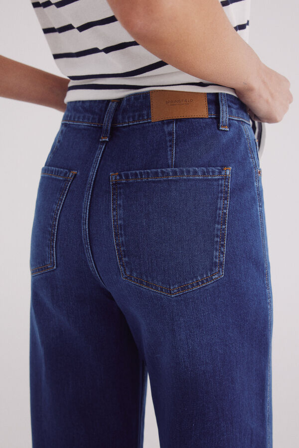 Springfield Jeans culotte azul