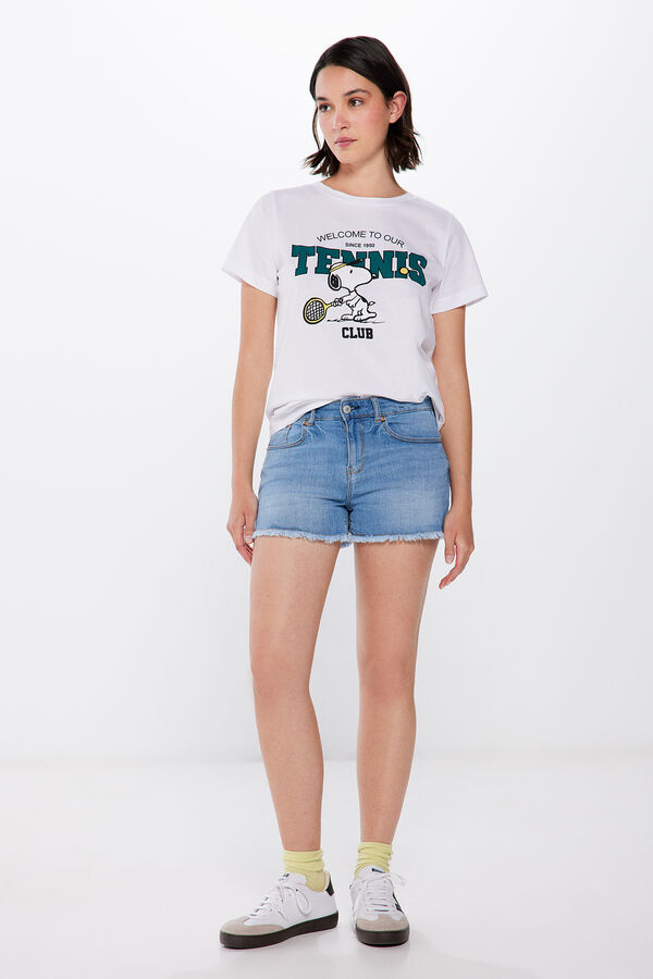 Springfield Camiseta "Tennis Snoopy" blanco