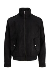 Jack & Jones Chaqueta antelina negro