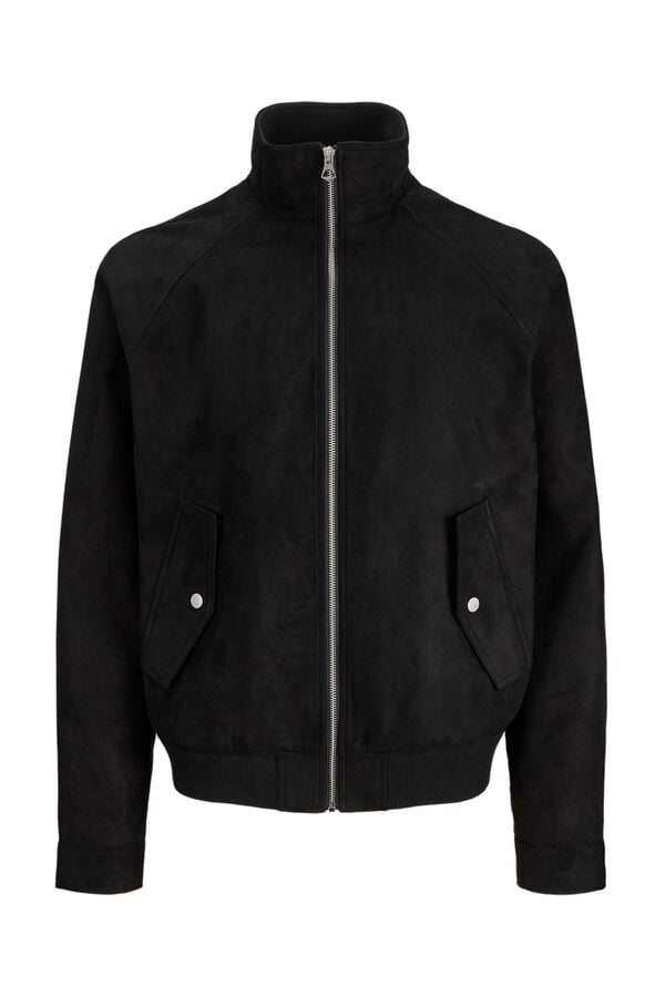 Jack & Jones Chaqueta antelina negro
