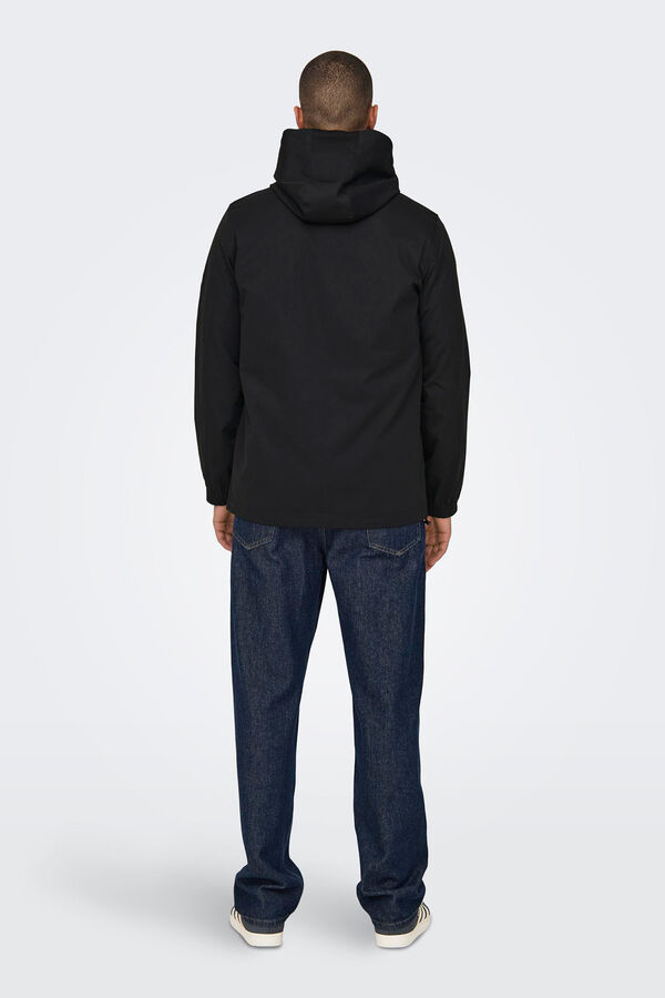 Only & Sons Casaco com capuz preto