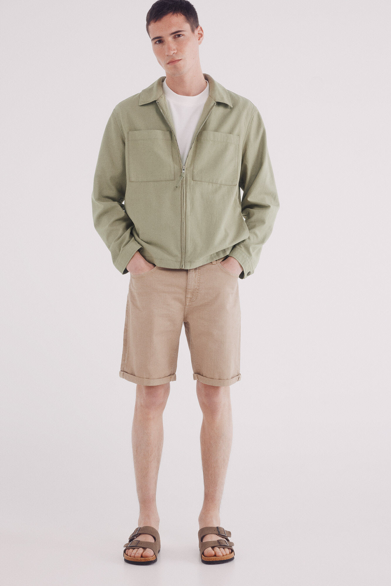 Springfield Bermuda color lavada slim fit